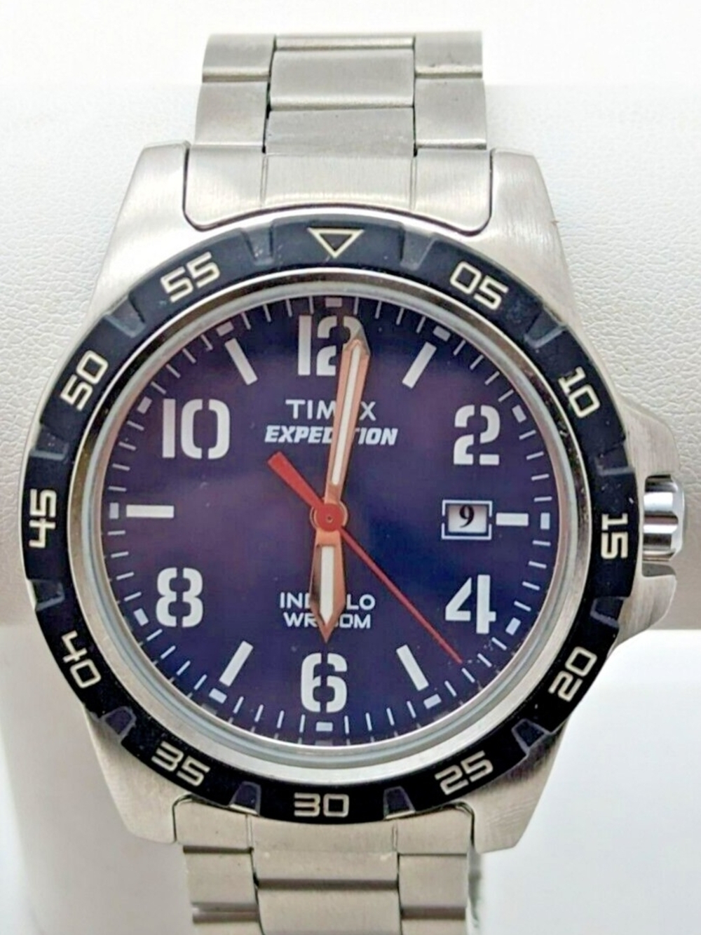 Timex Expedition T49925 Men's EUC Battery May Be Needed Blue & Steel